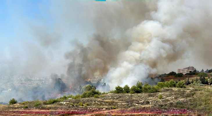 "النشرة": اندلاع حريق في خراج بلدة مغدوشة