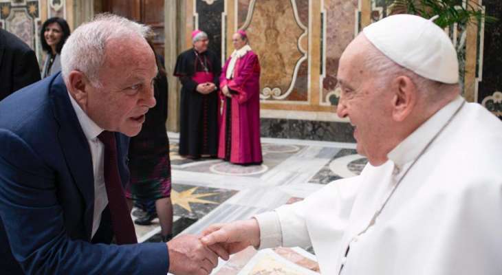 القاضي عويدات التقى البابا فرنسيس والكاردينال بارولين في الفاتيكان