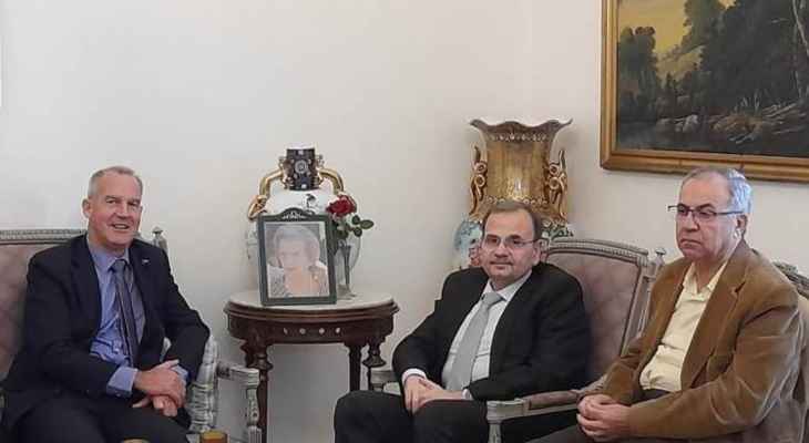 البزري إلتقى السفير الأسترالي وبحثا العلاقات الودية بين البلدين ودور الجالية اللبنانية في أستراليا