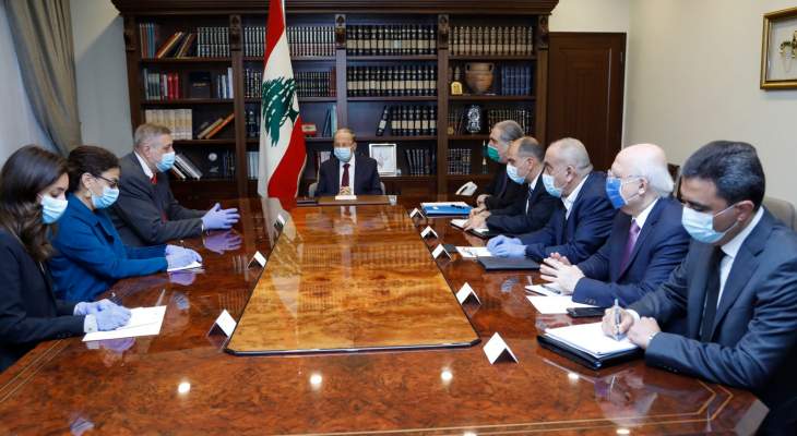 الرئيس عون عرض مع كوبيتش للتطورات الأخيرة والأوضاع في لبنان