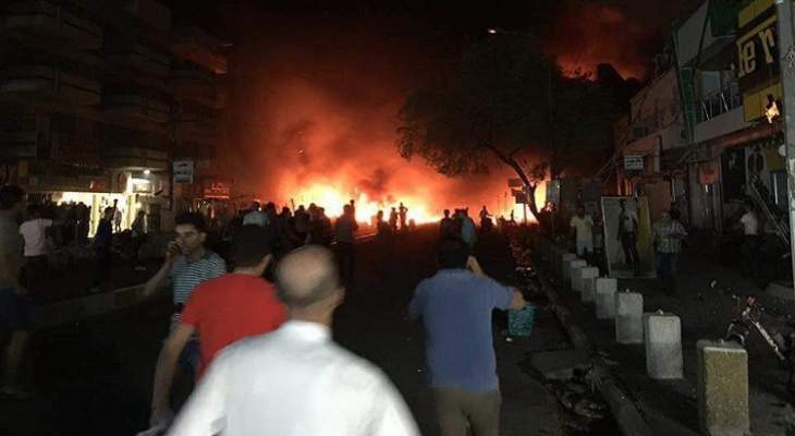 أكثر من ستين قتيلاً في تفجير بسوق شعبي في بغداد