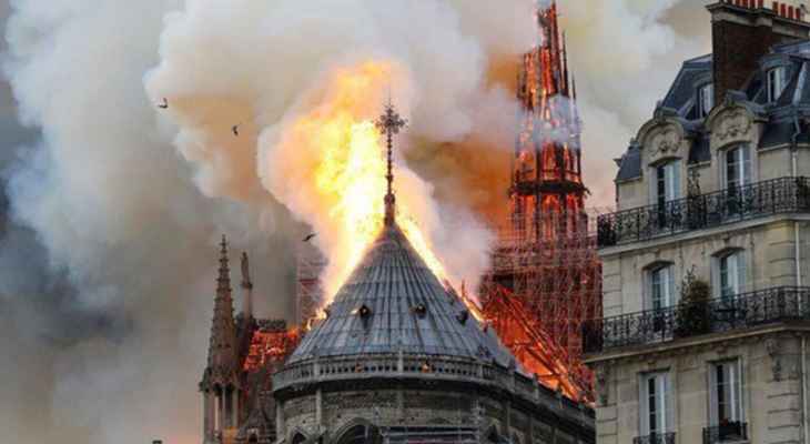 تقرير فرنسي كشف أن حريق "نوتردام  دي باريس" لم يكن جريمة