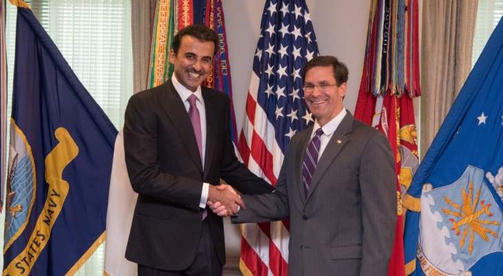 أمير قطر: سنعمل مع أميركا عن كثب للحد من التصعيد في المنطقة 