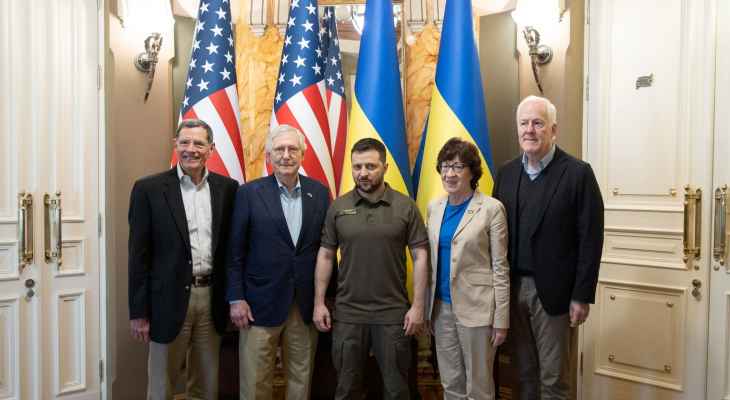 زيلينسكي يلتقي في كييف زعيم الأقلية الجمهورية في مجلس الشيوخ الأميركي