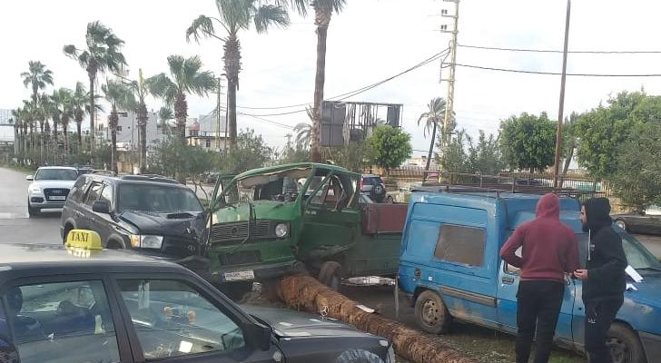 النشرة: حادث سير مروع في منطقة الحسبة في صيدا