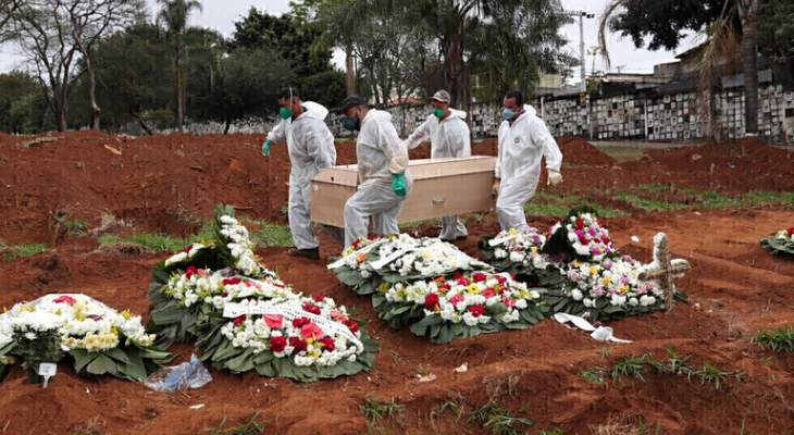 الصحة البرازيلية تسجل 14404 إصابات و318 وفاة جديدة بـ"كورونا"
