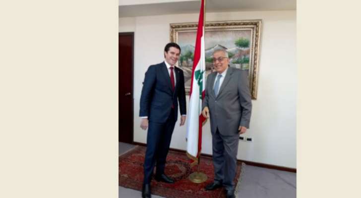 بوحبيب بحث مع مساعد وزير الخارجية الاوسترالي في العلاقات الثنائية والاوضاع في لبنان والمنطقة