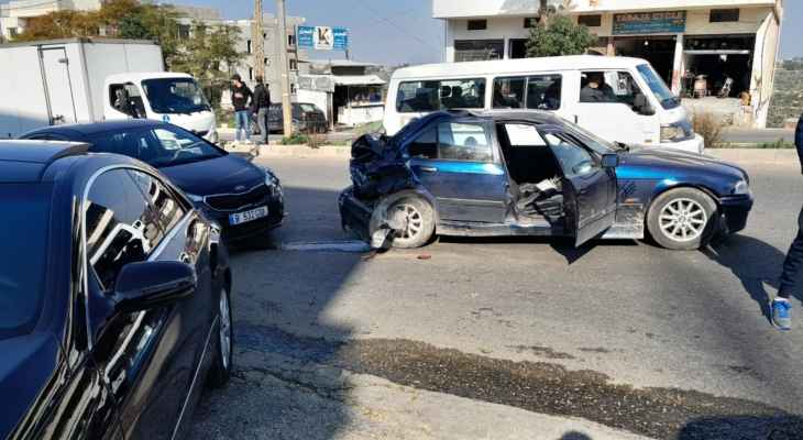 "النشرة": 4 إصابات جراء حادث سير كبير وقع على طريق دير الزهراني