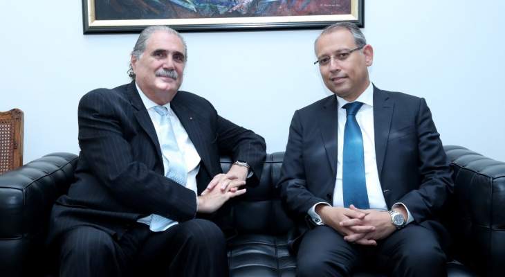 جريصاتي التقى السفير المصري لمناسبة انتهاء مهامه في لبنان