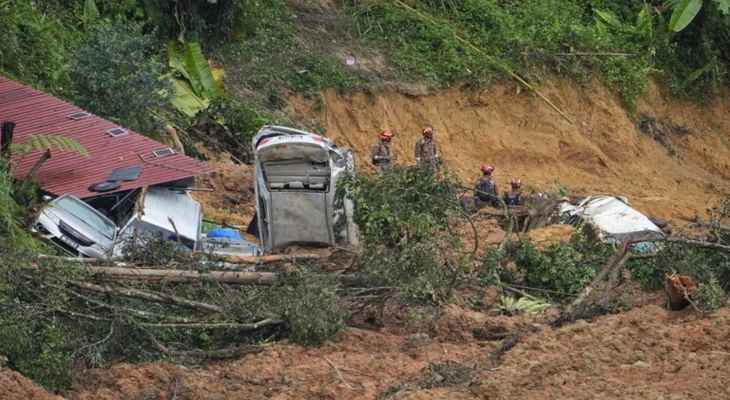 السلطات الماليزية: ارتفاع حصيلة الانهيار الأرضي إلى 24 قتيلا و9 مفقودين