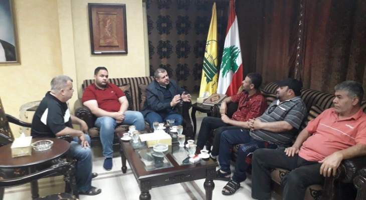مسؤول حزب الله بصيدا عرض مع وفد من لجنة حي الطيرة للأوضاع في مخيم عين الحلوة