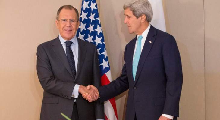 لافروف وكيري يناقشان سبل تجاوز الأزمة الأوكرانية والتسوية في اليمن وسوريا