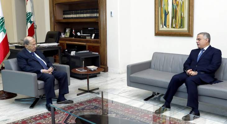  الرئيس عون بحث مع طرابلسي بأعمال الاغاثة في بيروت والعام الدراسي
