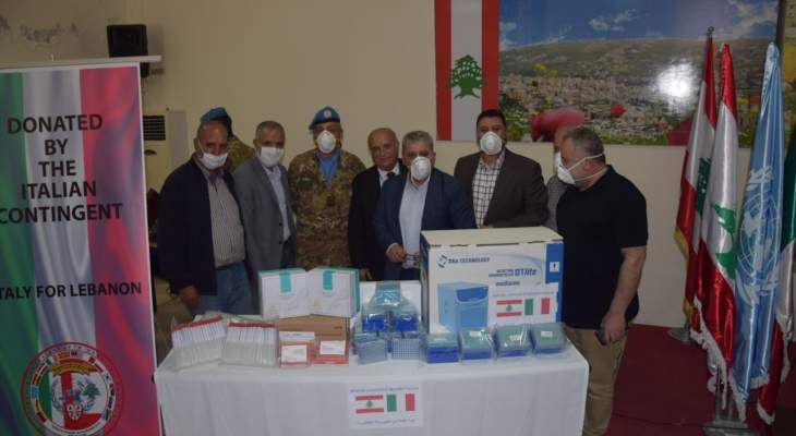 الكتيبة الإيطالية باليونيفيل قدمت جهاز &quot;PCR&quot; هبة لمستشفى بنت جبيل الحكومي