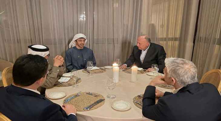 وزراء خارجية مصر وإسرائيل والإمارات والبحرين والمغرب يجتمعون بمأدبة عشاء في اسرائيل