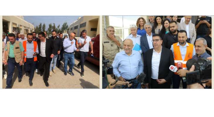 حجار جال تفقد مراكز إيواء النازحين اللبنانيين في صور: نحاول قدر المستطاع الاستجابة للحالة الطارئة