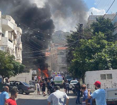 "النشرة": وقوع عدد من الجرحى بالغارة الاسرائيلية التي استهدفت بلدة الغازية