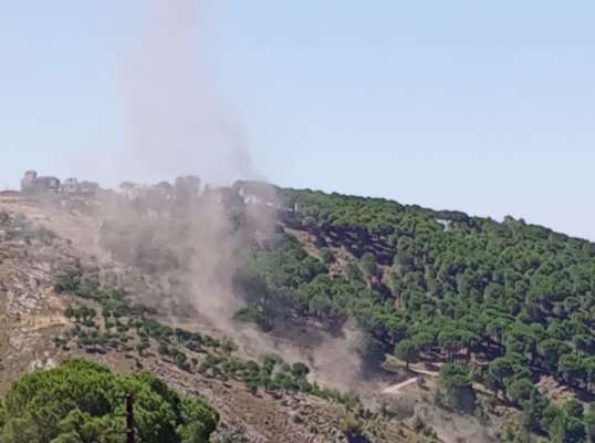 "النشرة": قصف اسرائيلي استهدف منطقة الحمى عند أطراف راشيا الفخار في حاصبيا