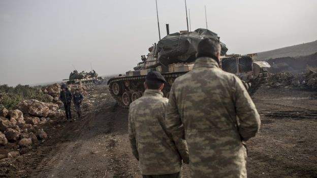 قصف صاروخي يطال عفرين الخاضعة لسيطرة القوات التركية شمال غرب سوريا