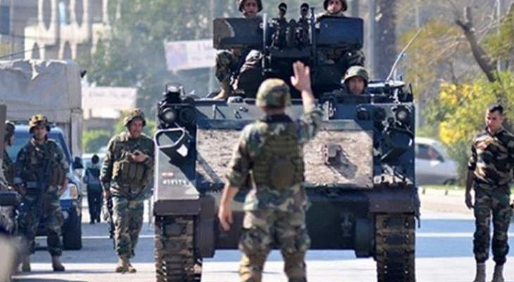 MTV: الجيش اللبناني يستقدم تعزيزات من بينها 5 ملالات