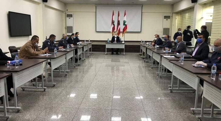اجتماع لمجلس الأمن الفرعي في سرايا صيدا برئاسة المحافظ ضو 