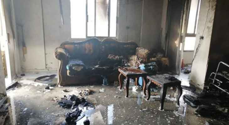 النشرة: وفاة سيدة مسنة نتيجة حريق داخل شقة في مدينة النبطية