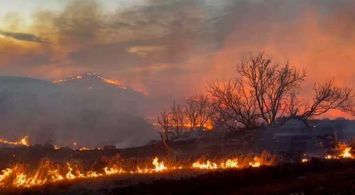 إخلاء مناطق في ولاية تكساس الأميركية مع استمرار حرائق غابات
