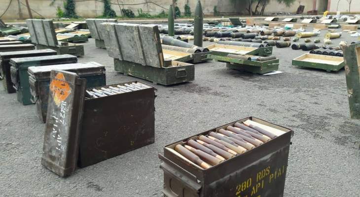 النشرة: الجيش السوري يعثر على أسلحة وذخائر بينها إسرائيلي الصنع جنوبي 