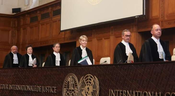 محكمة العدل الدولية بدأت جلسة  النطق بالحكم حول توجيه أمر بوقف إطلاق النار في غزة