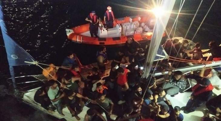خفر السواحل التركي ضبط وأنقذ 203 مهاجرين غير شرعيين في عمليات متفرقة