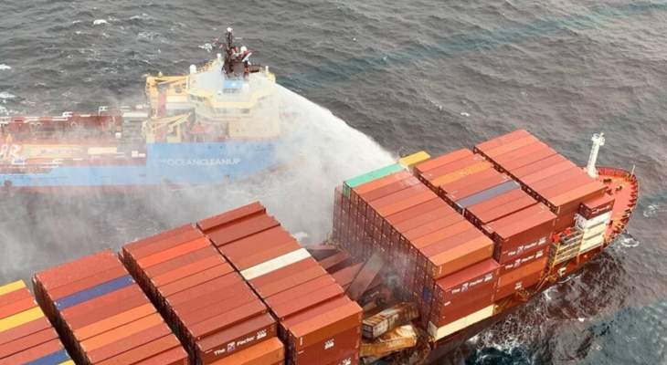 خفر السواحل الكندي: إخماد الحريق على متن ناقلة الحاويات القبرصية