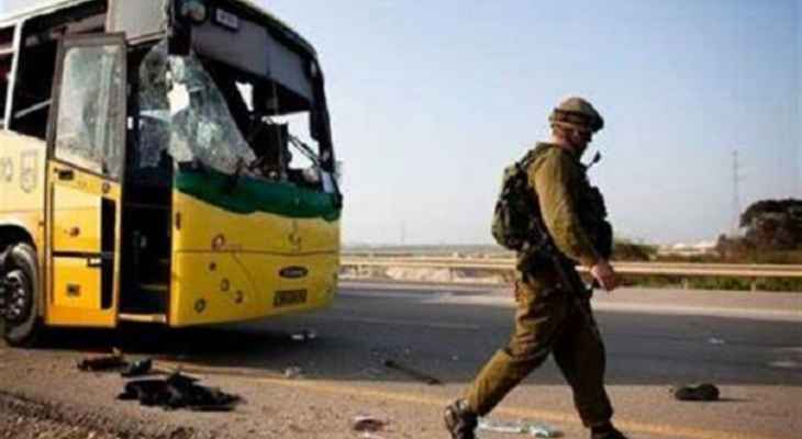 إعلام إسرائيلي: حافلة إسرائيلية تعرضت لإطلاق نار جنوب نابلس دون وقوع إصابات