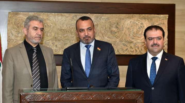 وزير العمل العراقي التقى بري: العراق سيبقى داعما للبنان وواقفا معه ومؤيدا له