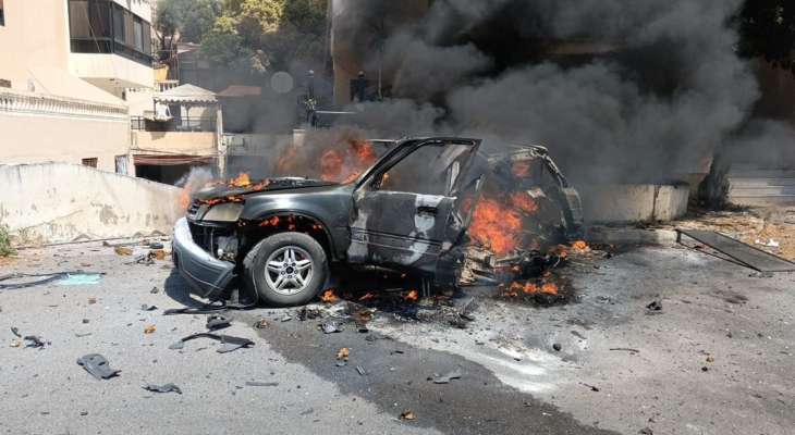 "النشرة": نجاة قيادي في "حماس" استهدفته مسيّرة إسرائيلية داخل سيارته في صيدا