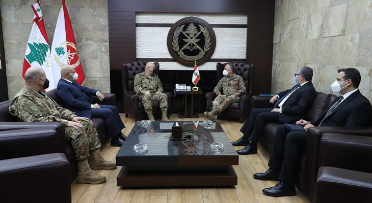 قائد الجيش اللبناني تداول مع قائد قوات &quot;اليونيفيل&quot; في علاقات التعاون