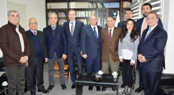 سفير رومانيا في لبنان زار الجامعة الثقافية اللبنانية في وزارة الخارجية