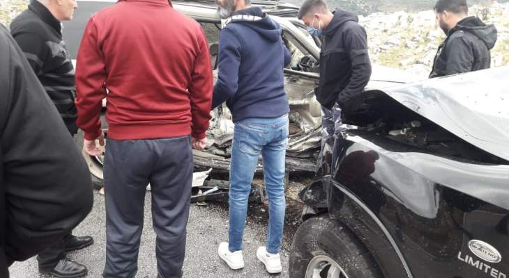 النشرة: جريح في حادث سير على طريق عام مرج الزهور  الحاصباني