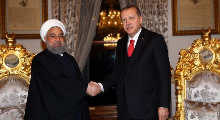 روحاني لأردوغان: لمواصلة مباحثات أستانة وسوتشي من أجل استقرار سوريا