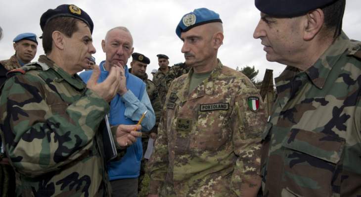 بورتولانو تفقد منطقة كفركلا: نقدر التزام الأفرقاء بالعمل مع اليونيفيل