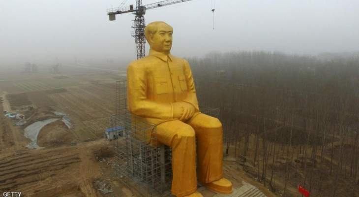 تدمير تمثال ذهبي في الصين بعد أيام من نصبه