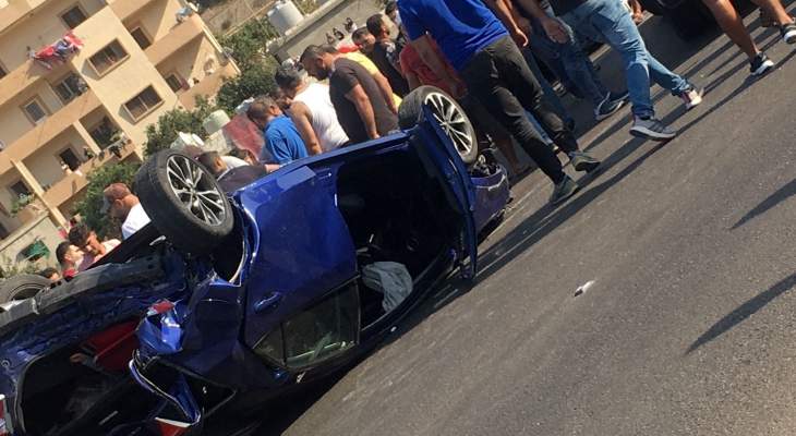 النشرة: قتيلة وجريحين بحادث سير مروع على طريق الجنوب محلة البيسارية