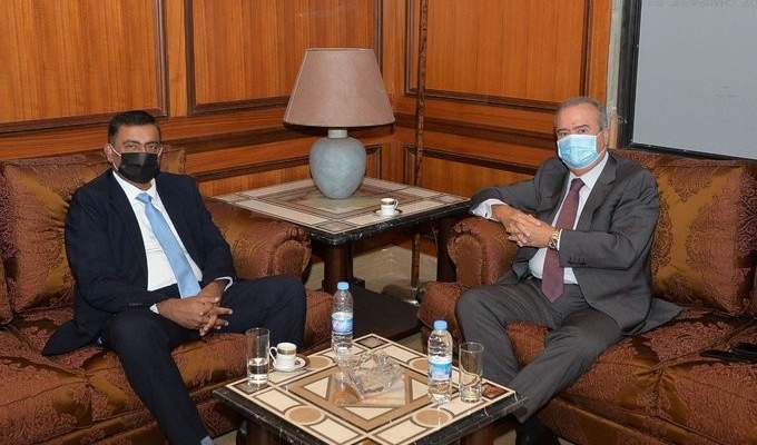 جابر التقى سفير باكستان في لبنان وتباحثا بالعلاقة بين البلدين