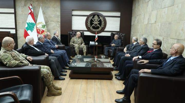 قائد الجيش التقى رئيس رابطة قدماء القوى المسلحة اللبنانية ورئيس الهيئة العليا للإغاثة