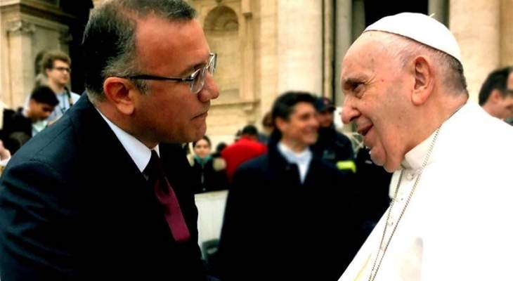 درويش التقى البابا فرنسيس: نأمل منكم ان يبقى لبنان في قلبكم