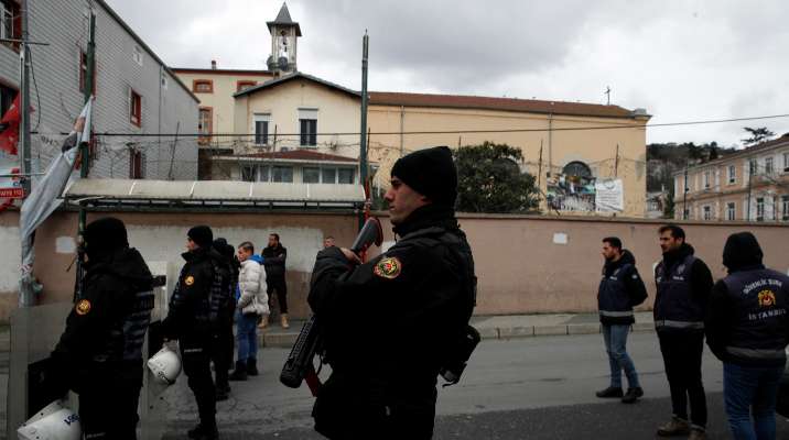 الداخلية التركية: القبض على طاجيكستاني وروسي يُشتبه بتنفيذهما الهجوم على كنيسة بإسطنبول