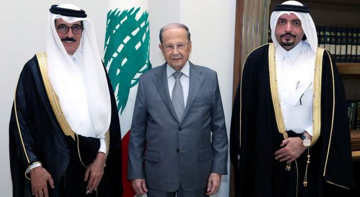 الرئيس عون التقى ممثل الأمير القطري