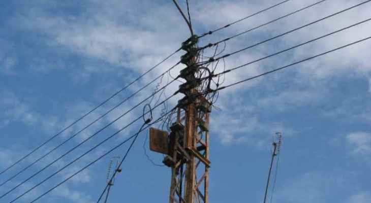 سرقة الشبكة النحاسية لـ"كهرباء لبنان" في بلدة علمان بإقليم الخروب