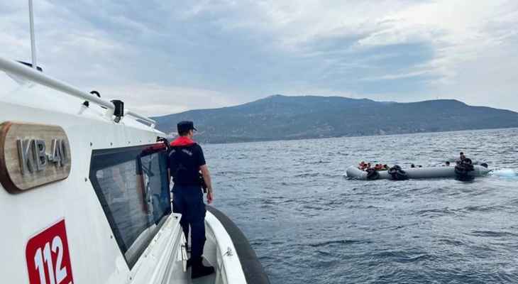 خفر السواحل التركي: إنقاذ 46 مهاجرا غير نظامي وضبط 38 آخرين قبالة سواحل موغلا