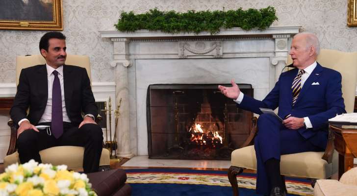 أمير قطر بحث مع رئيس أميركا بالعلاقات الاستراتيجية بين البلدين وتطورات الأوضاع في غزة