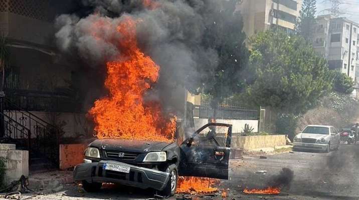 "النشرة": مسيّرة إسرائيلية استهدفت سيارة في جادة الشماع في صيدا